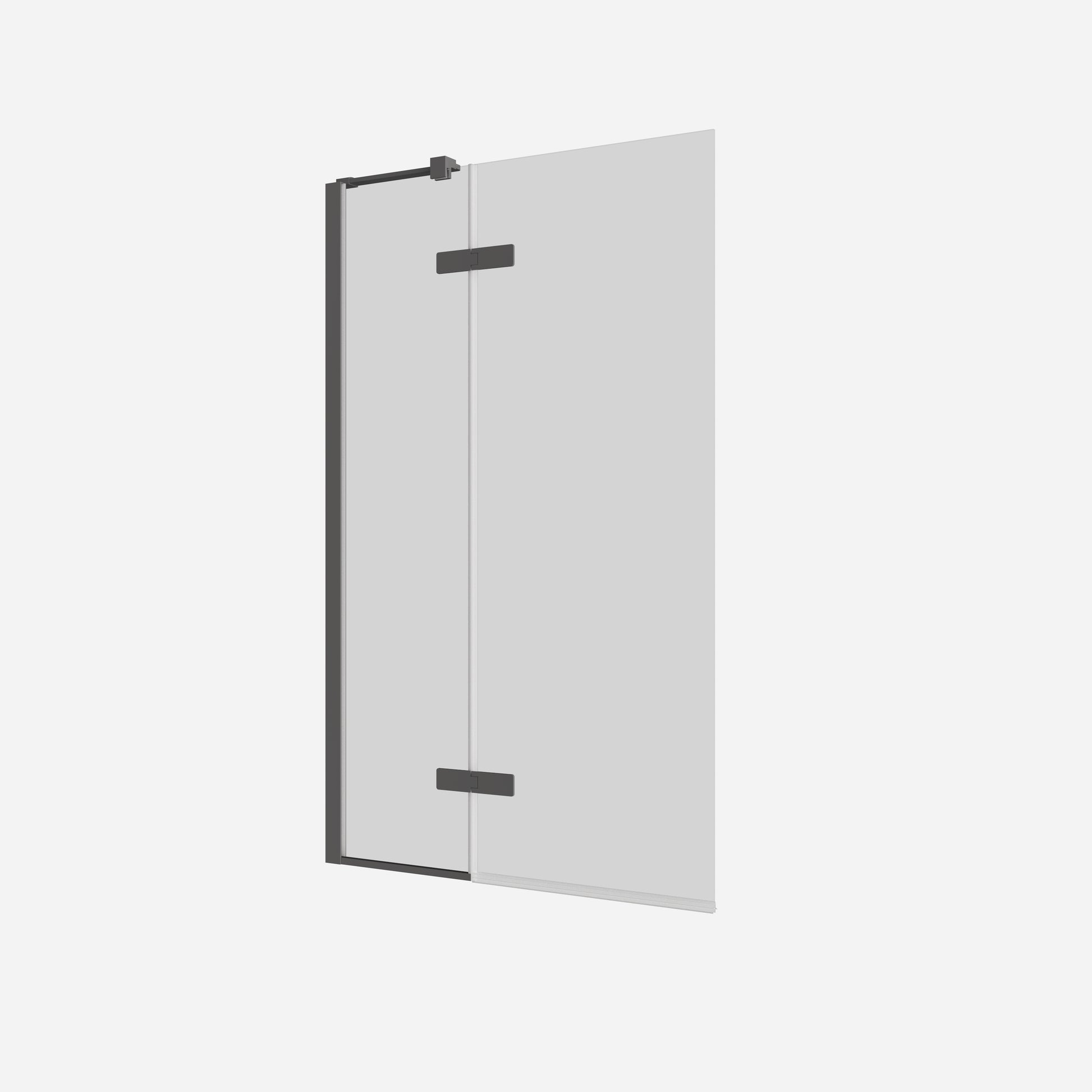 Optix Hinged Bath Screen with Inline Panel