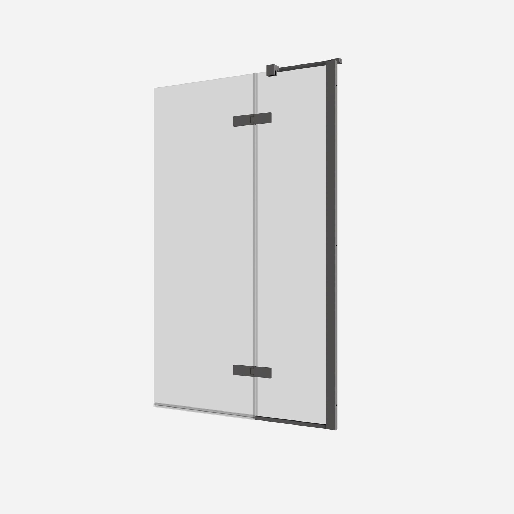 Optix Hinged Bath Screen with Inline Panel