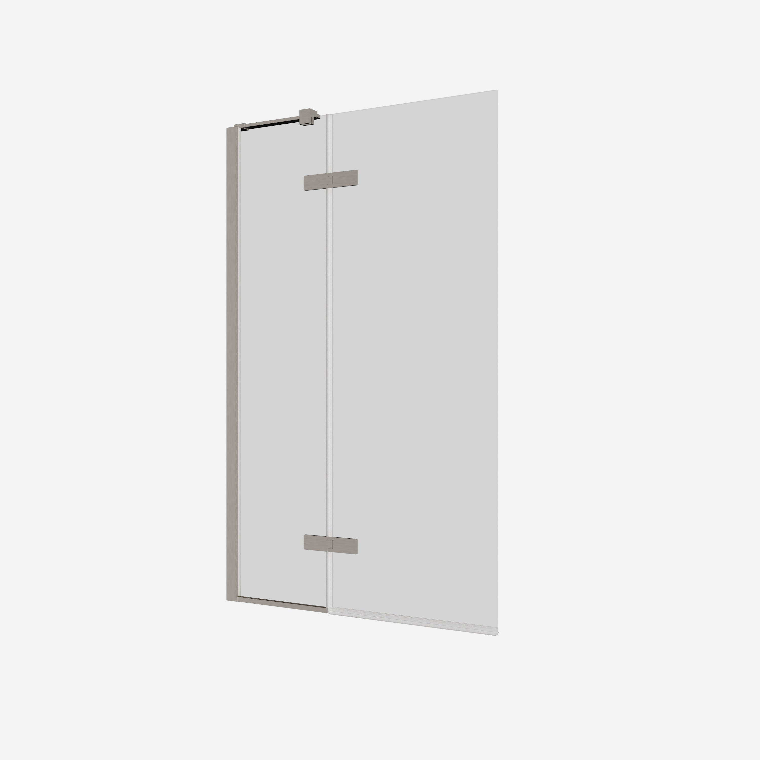 Optix Hinged Bath Screen with Inline Panel