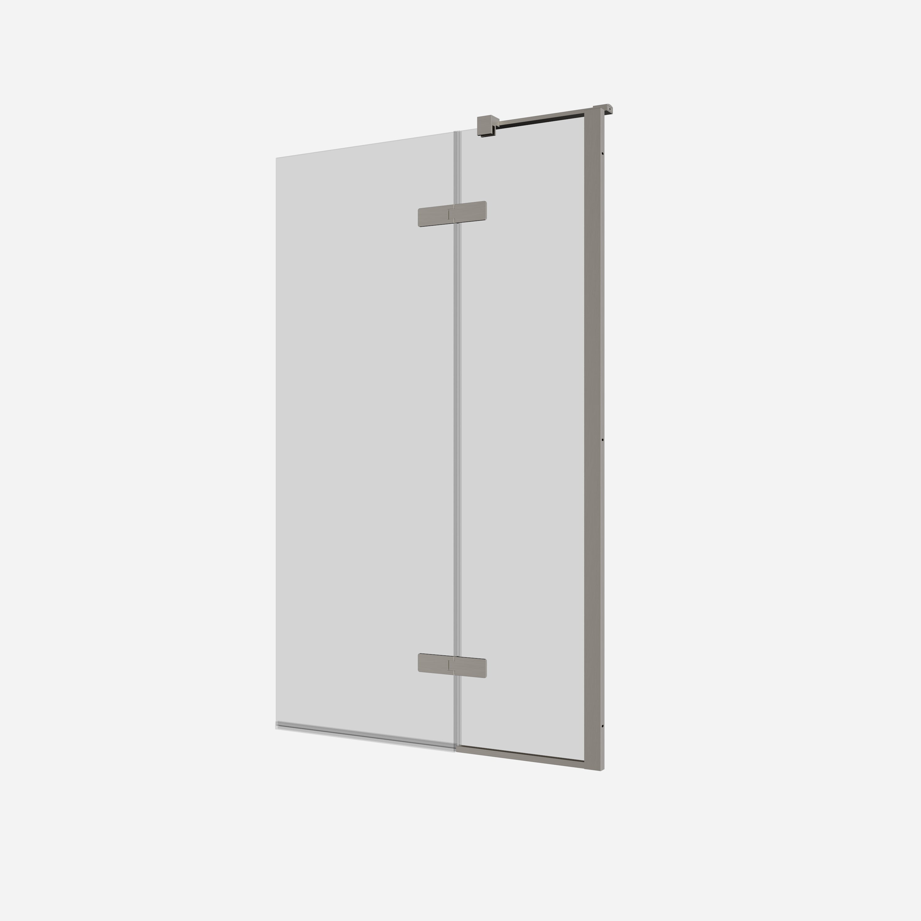 Optix Hinged Bath Screen with Inline Panel