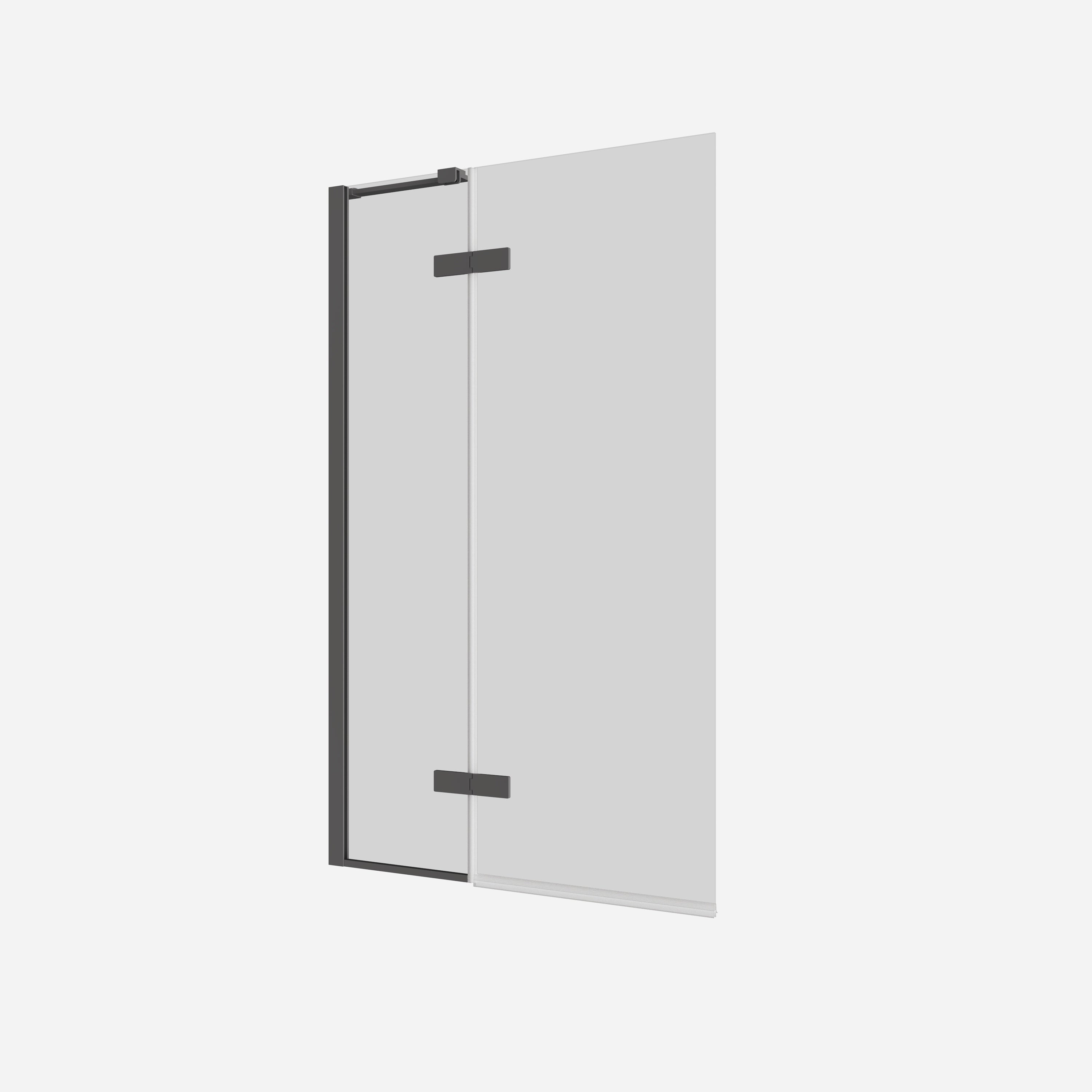 Optix 10 Hinged Bath Screen with Inline Panel 90