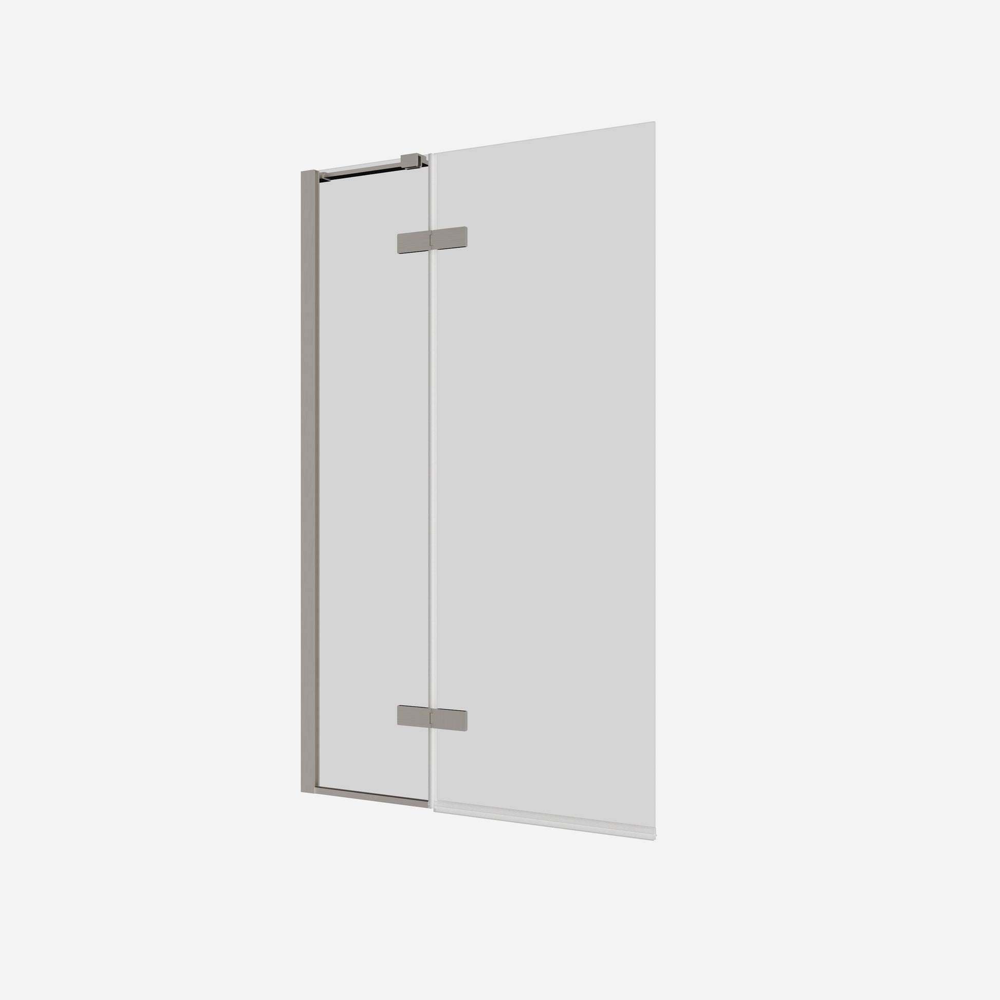 Optix 10 Hinged Bath Screen with Inline Panel 90