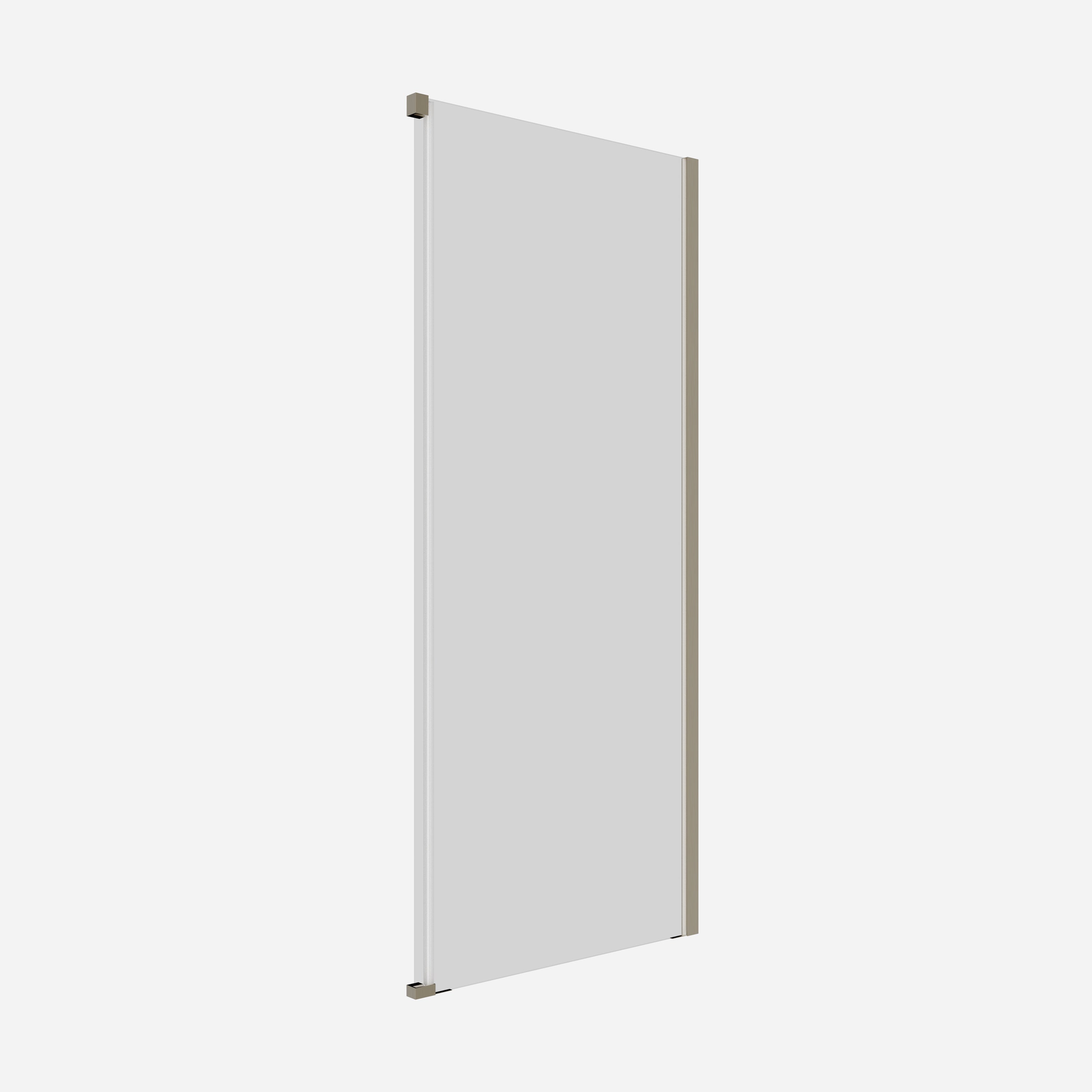 Crosswater Optix 10 Single Sliding Door 1500 with Soft Close & 900 Side Panel