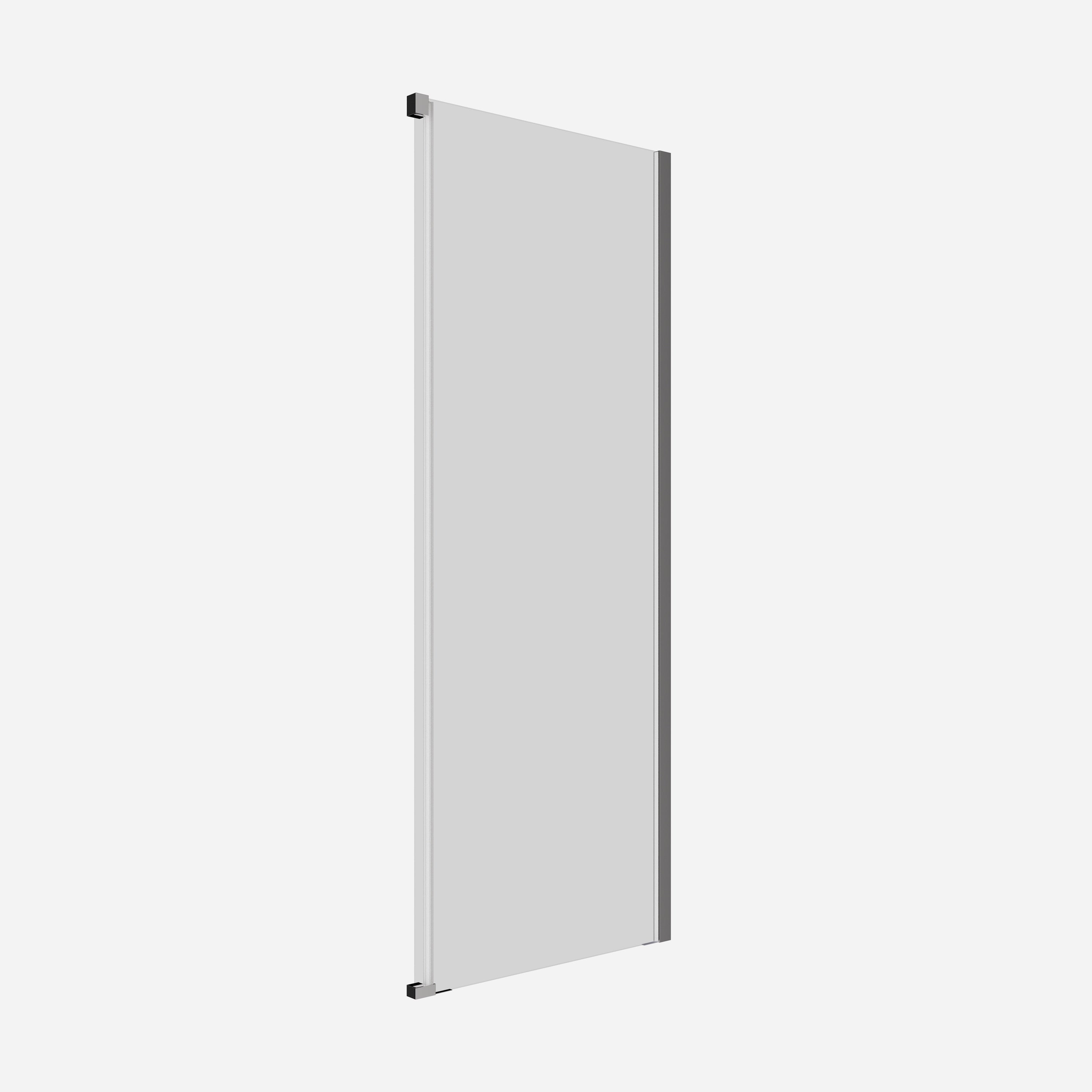 Crosswater Optix 10 Single Sliding Door 1500 with Soft Close & 800 Side Panel