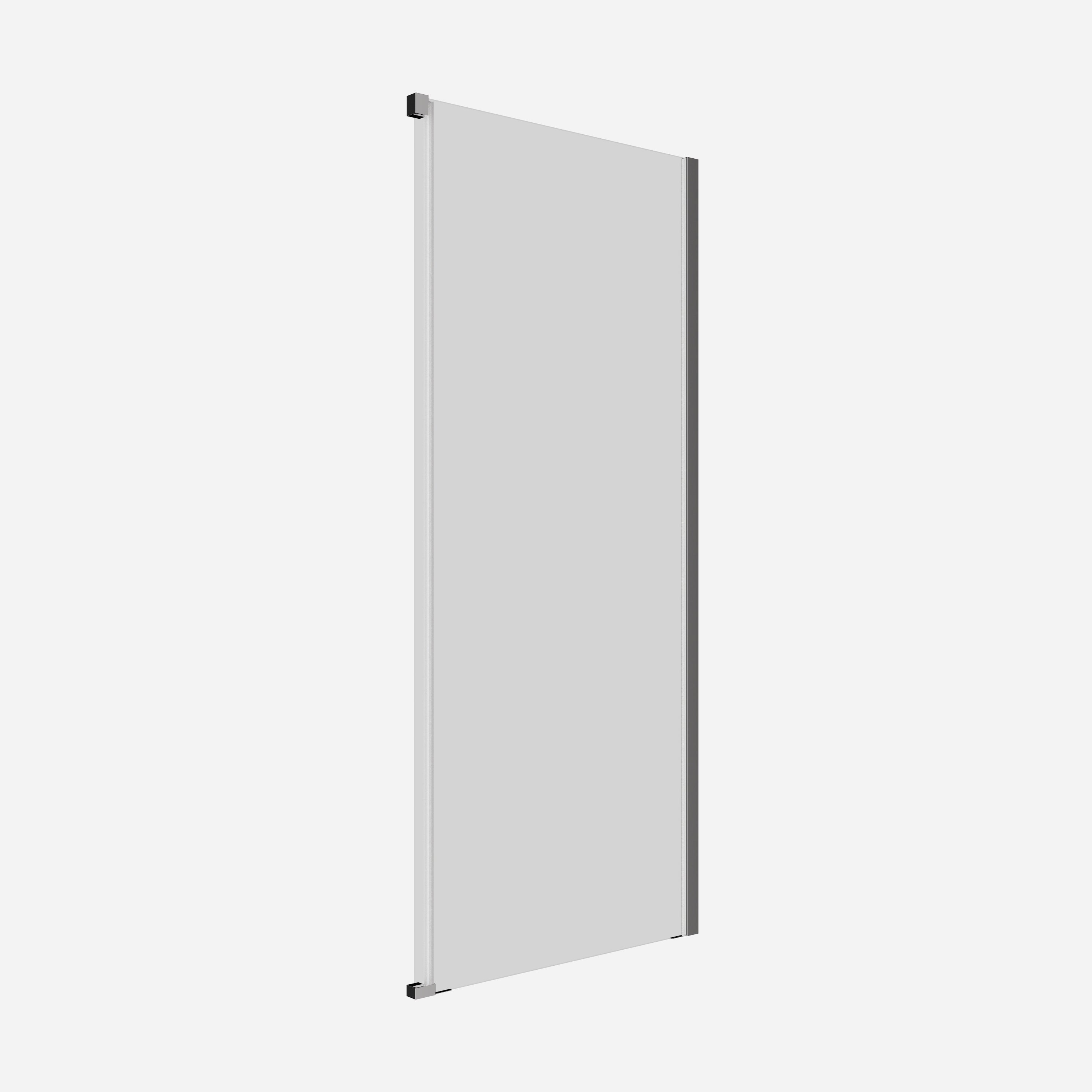 Crosswater Optix 10 Single Sliding Door 1500 with Soft Close & 900 Side Panel