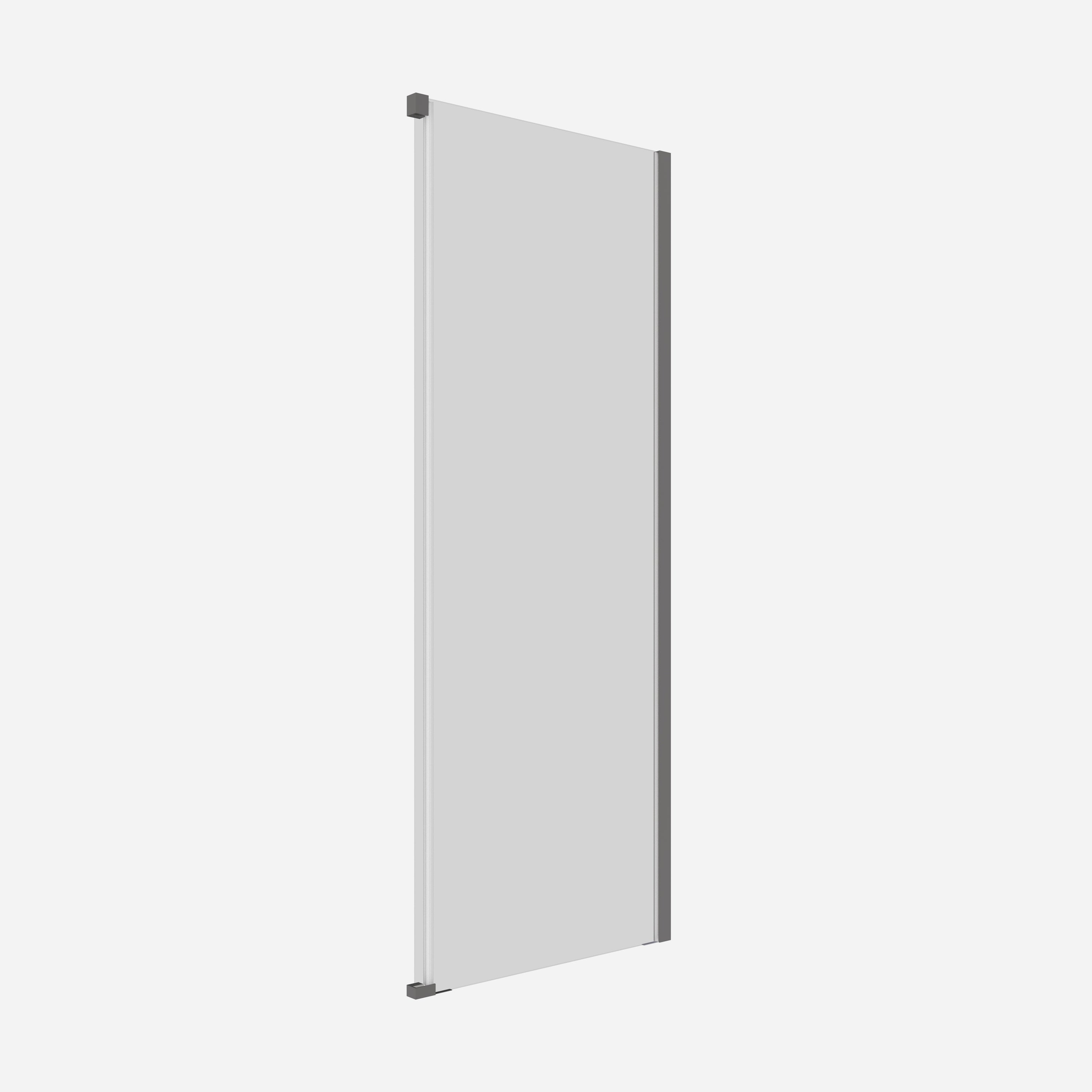 Crosswater Optix 10 Single Sliding Door 1200 with Soft Close & 800 Side Panel