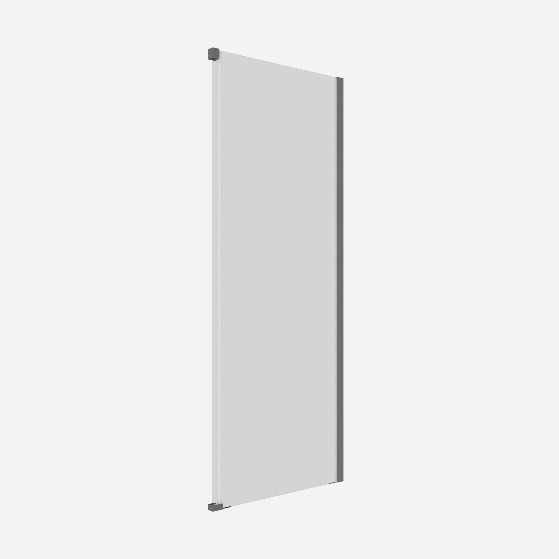 Crosswater Optix 10 Single Sliding Door 1500 with Soft Close & 800 Side Panel