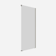 Crosswater Optix 10 Single Sliding Door 1700 with Soft Close & 900 Side Panel in Brushed
