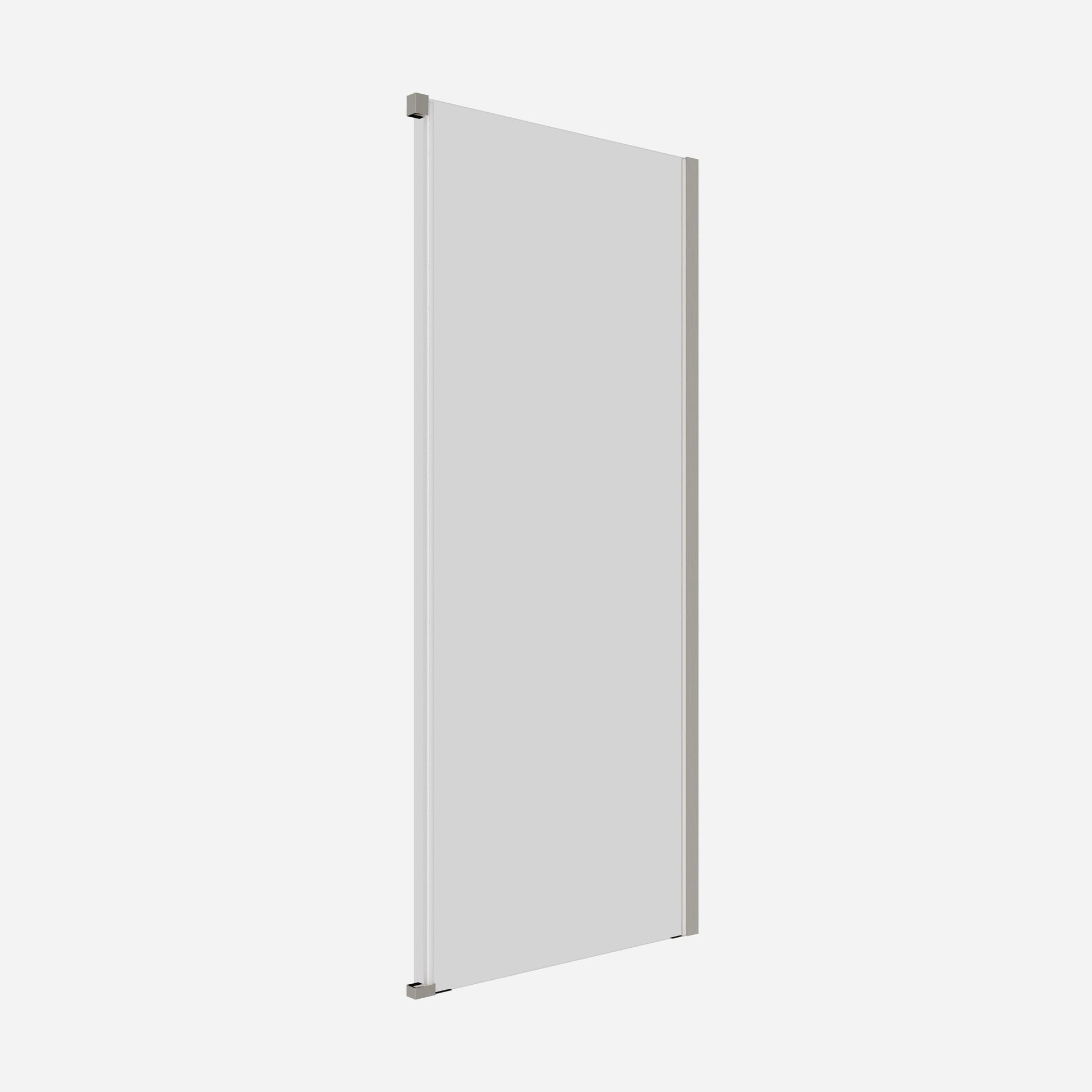 Crosswater Optix 10 Single Sliding Door 1200 with Soft Close & 900 Side Panel in Brushed