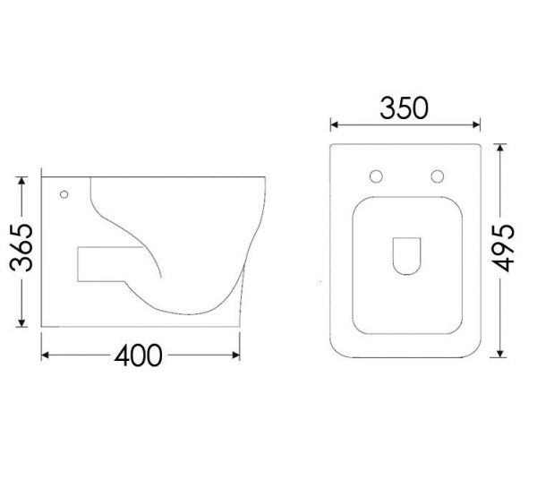 STYLE S Suspended Pan & Seat