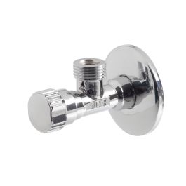 Angle Valve Wall Mounted 1/2" x 1/2" Chrome
