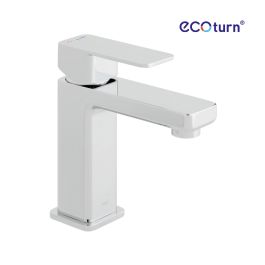 Phase Mono Basin Mixer Smooth Bodied Single Lever Deck Mounted with EcoTurn and Honeycomb Flow Regulator (no waste) Chrome