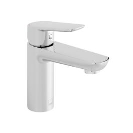 Photon Mono Basin Mixer Smooth Bodied Single Lever Deck Mounted with Honeycomb Flow Regulator (no waste) Chrome