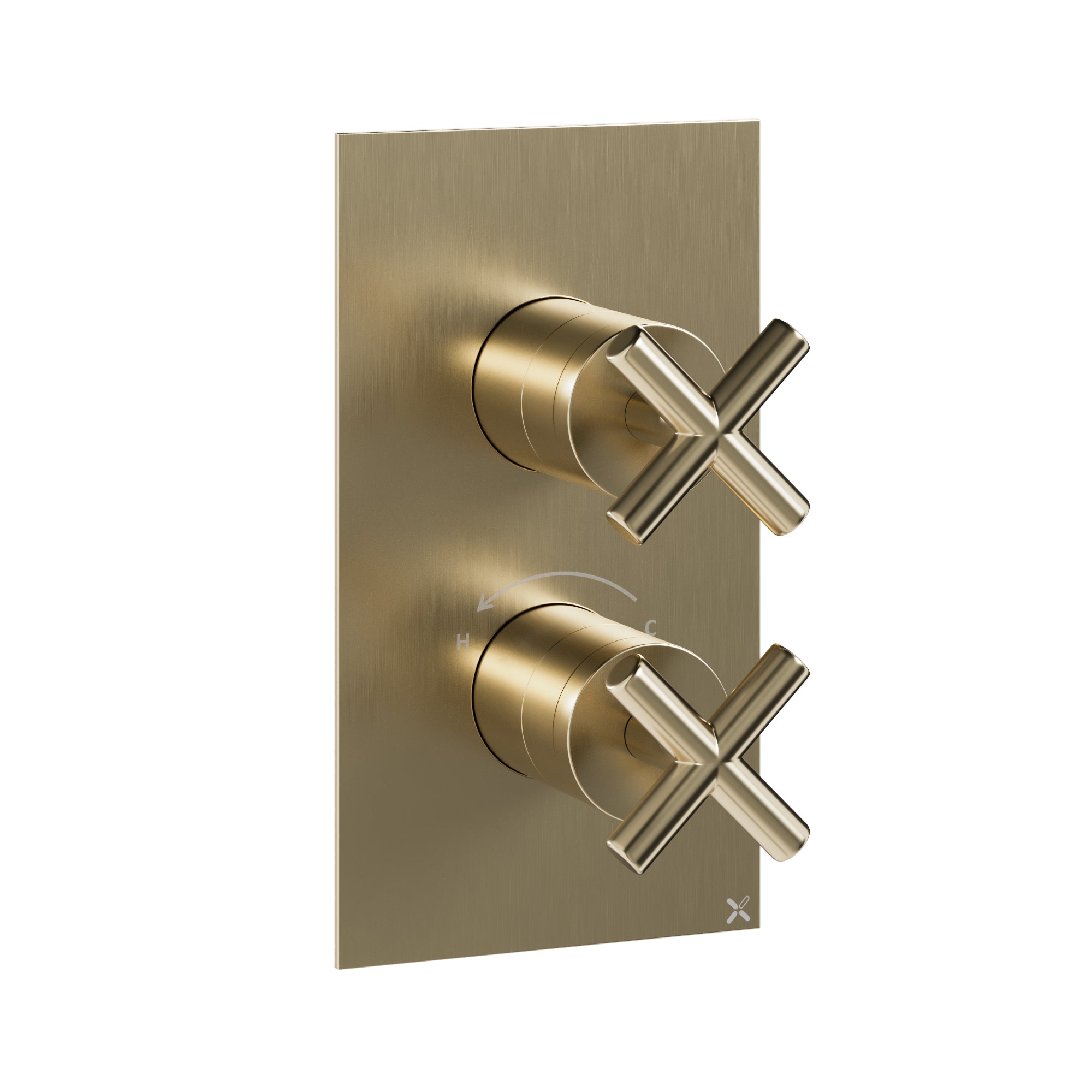 Crosswater MPRO Crosshead Thermostatic 1 Outlet Shower Valve & Trimset