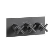 Crosswater MPRO Crosshead 3 Outlet 3 Handle Shower Valve & Trimset