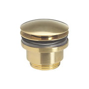 MPRO Industrial Universal Basin Click Clack Waste Brushed Brass Unlaquered