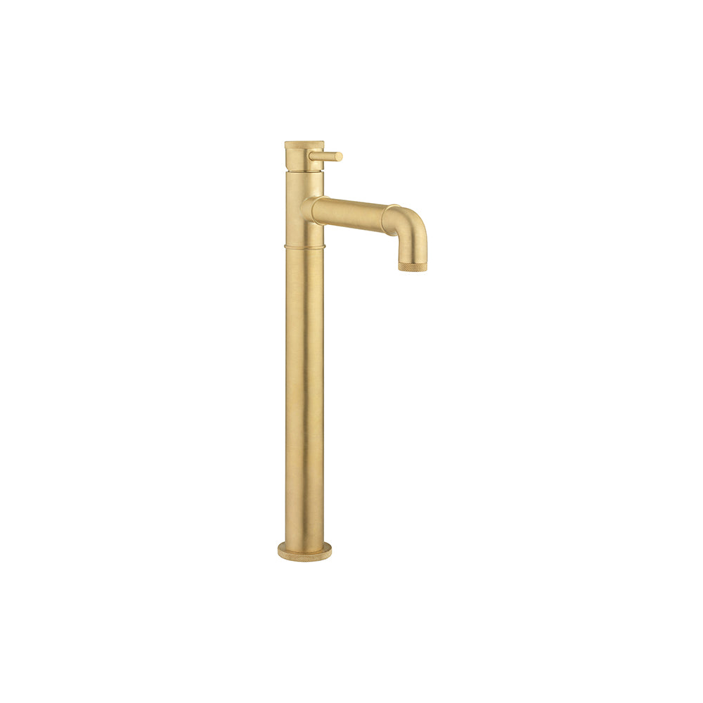 MPRO Industrial Basin Tall Monobloc without Waste Brushed Brass Unlaquered