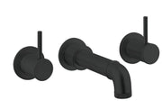 Crosswater MPRO Industrial Bath 3 Hole Set Wall Mounted Carbon