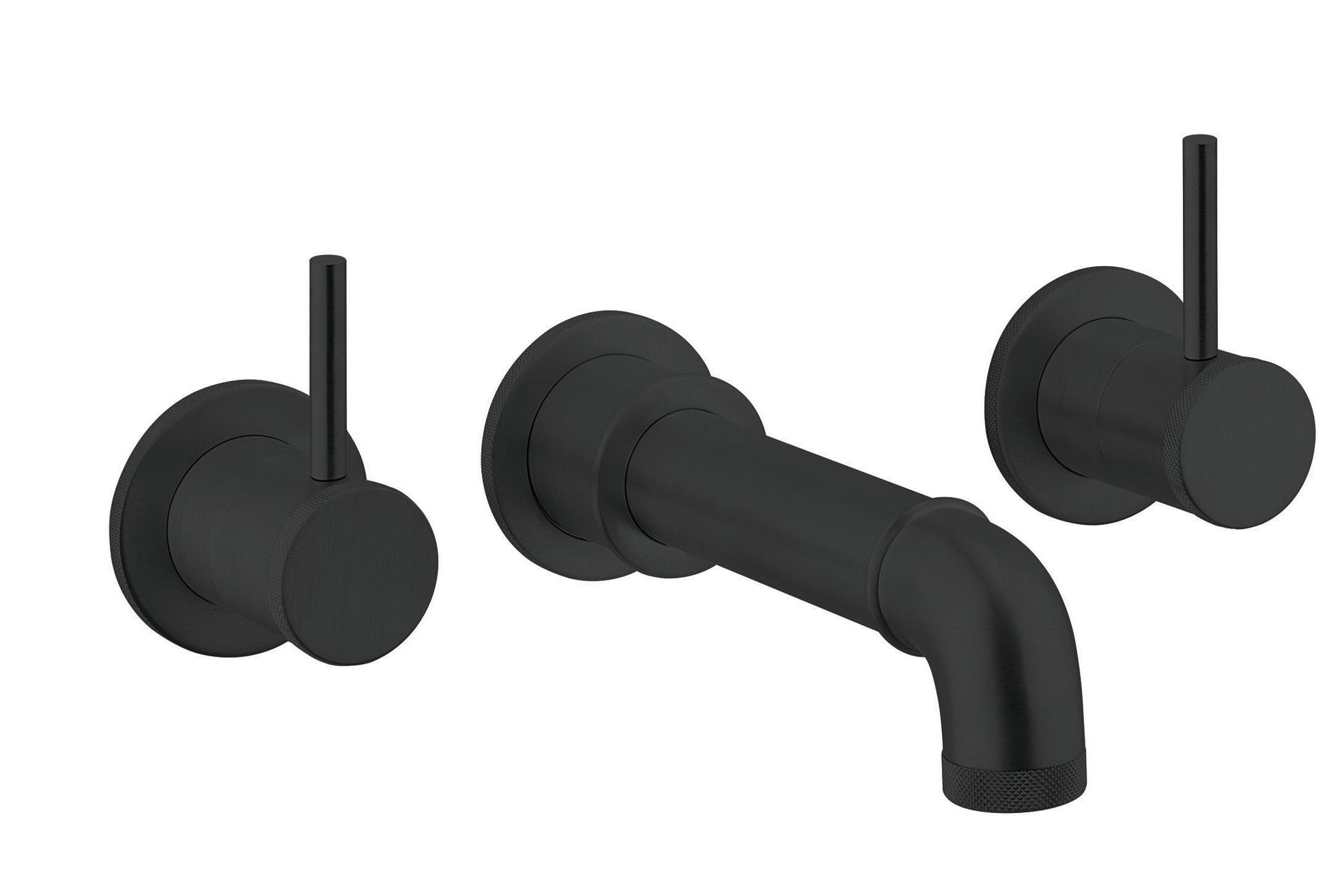 Crosswater MPRO Industrial Bath 3 Hole Set Wall Mounted Carbon