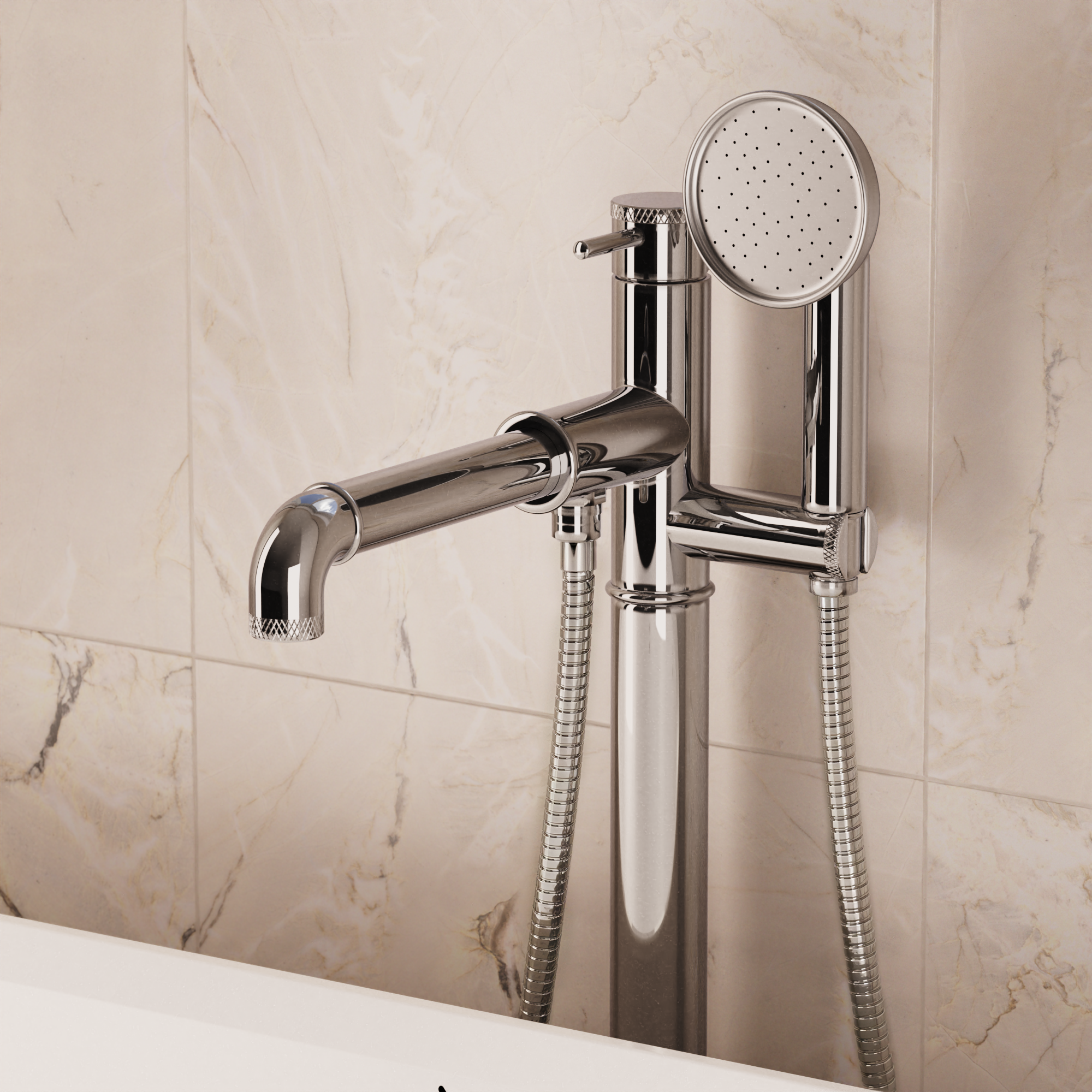 MPRO Industrial Bath Shower Mixer Floor Standing