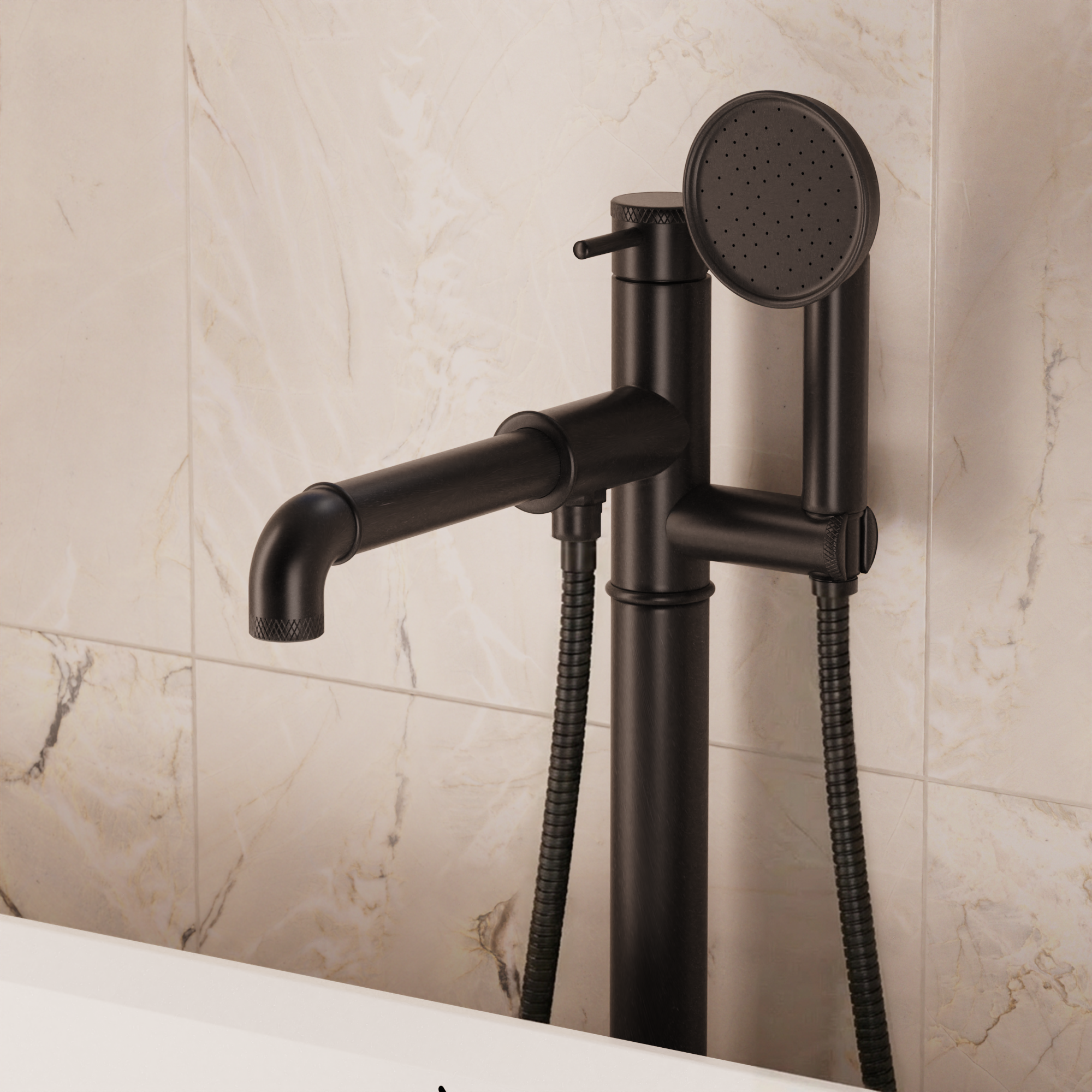 MPRO Industrial Bath Shower Mixer Floor Standing