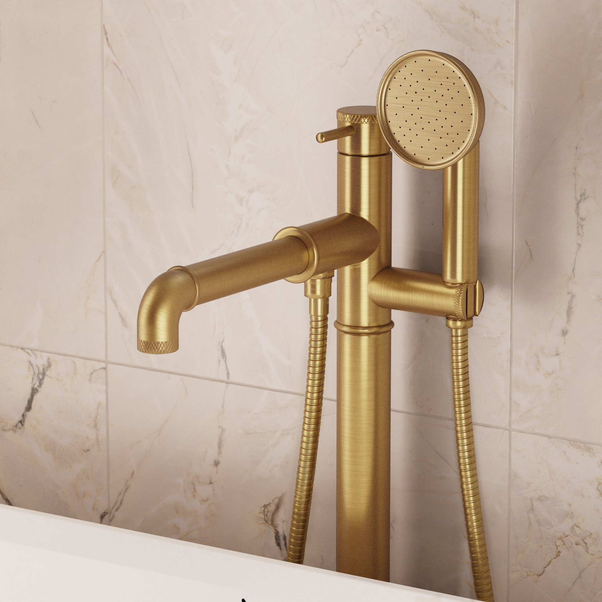 MPRO Industrial Bath Shower Mixer Floor Standing