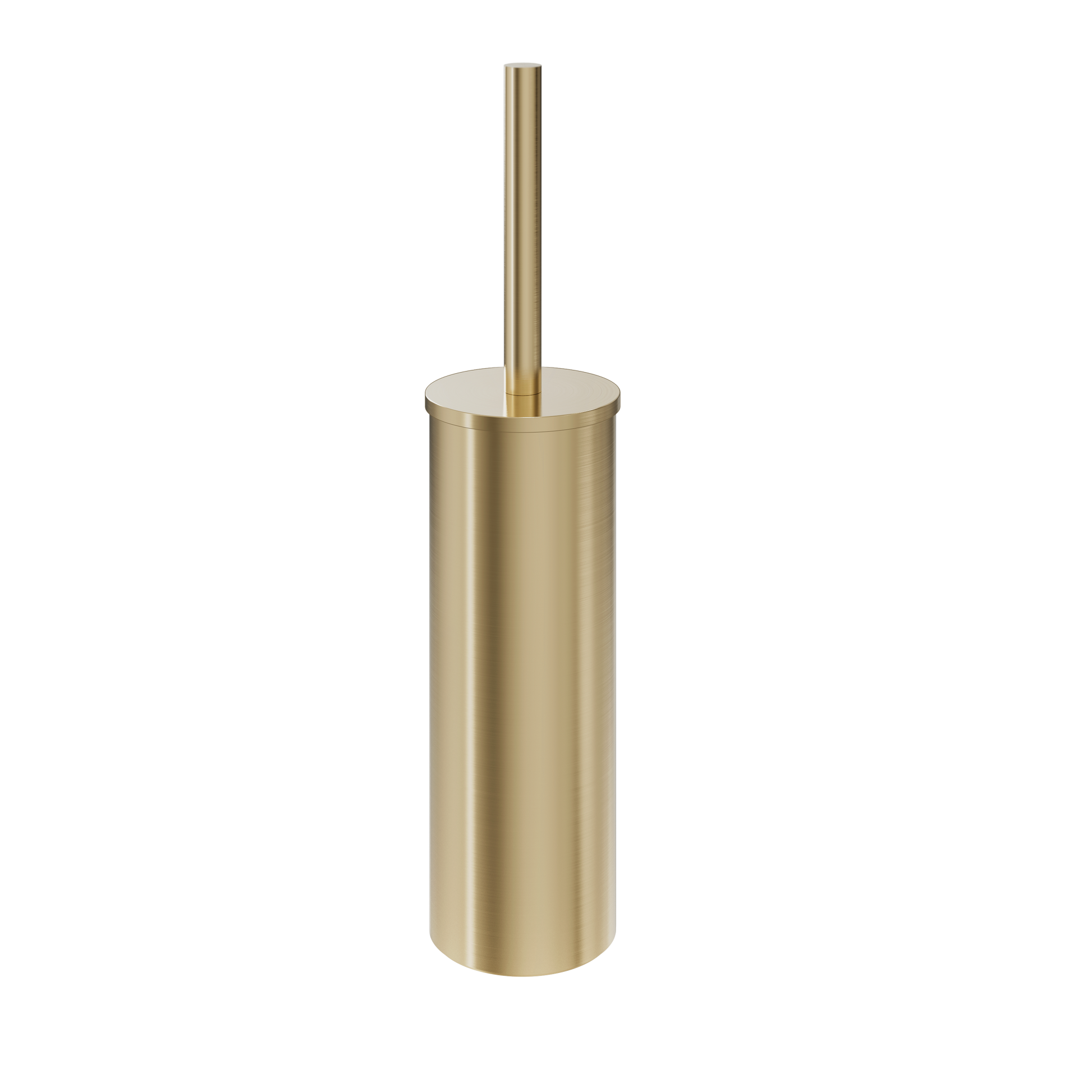 MPRO Freestanding Toilet Brush Holder Brush Brass