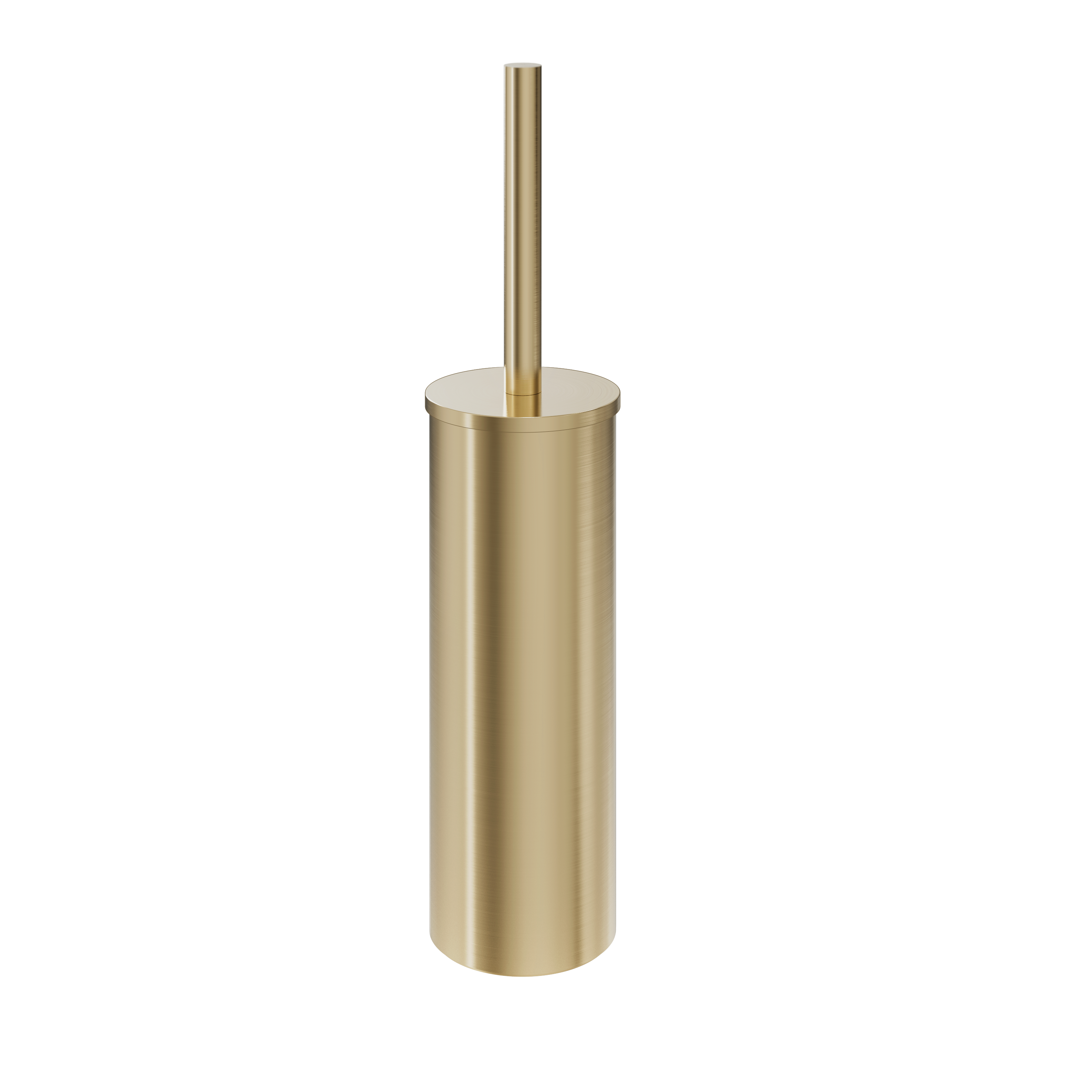 MPRO Freestanding Toilet Brush Holder Brush Brass