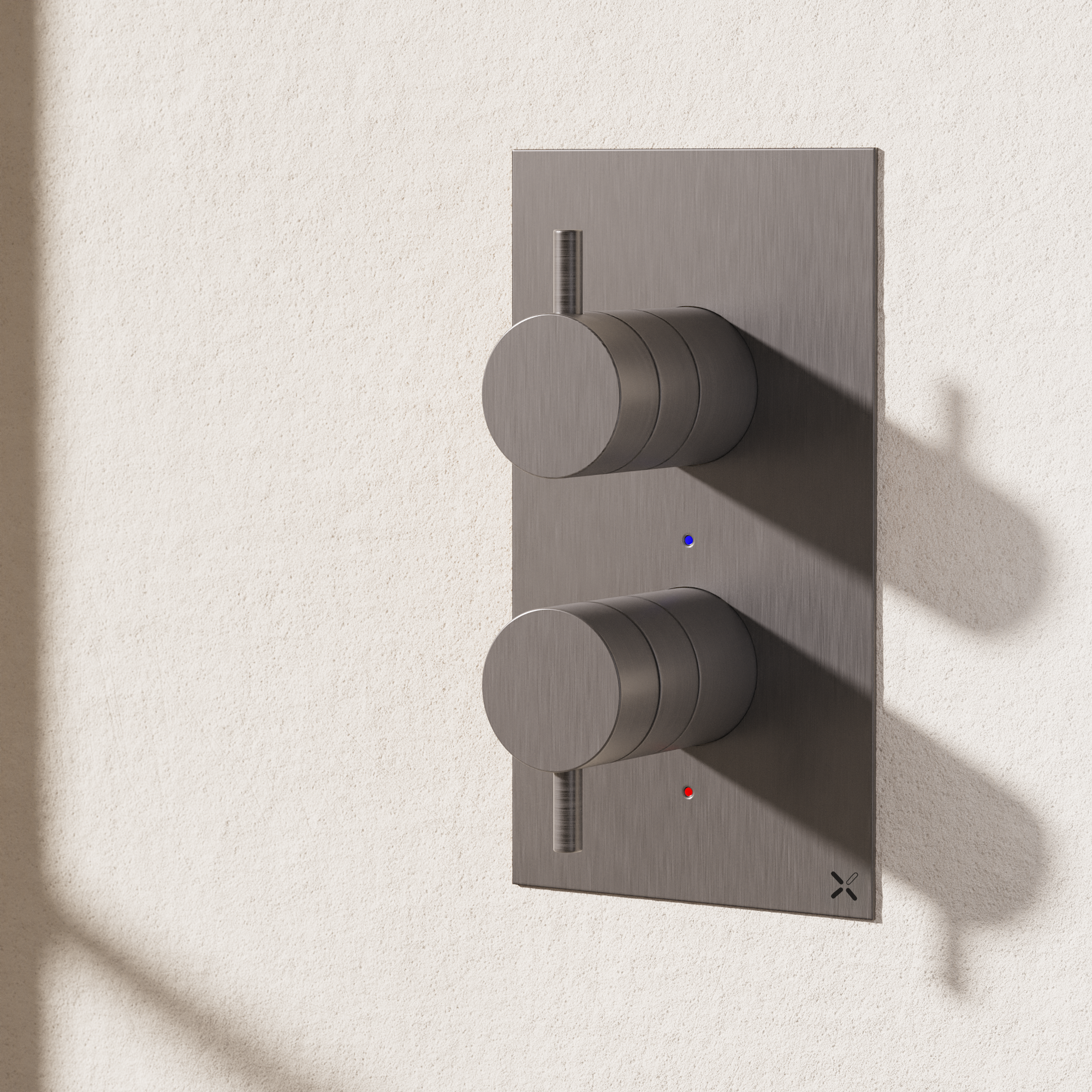 MPRO 2 Handle Bath Shower Etched Trimset