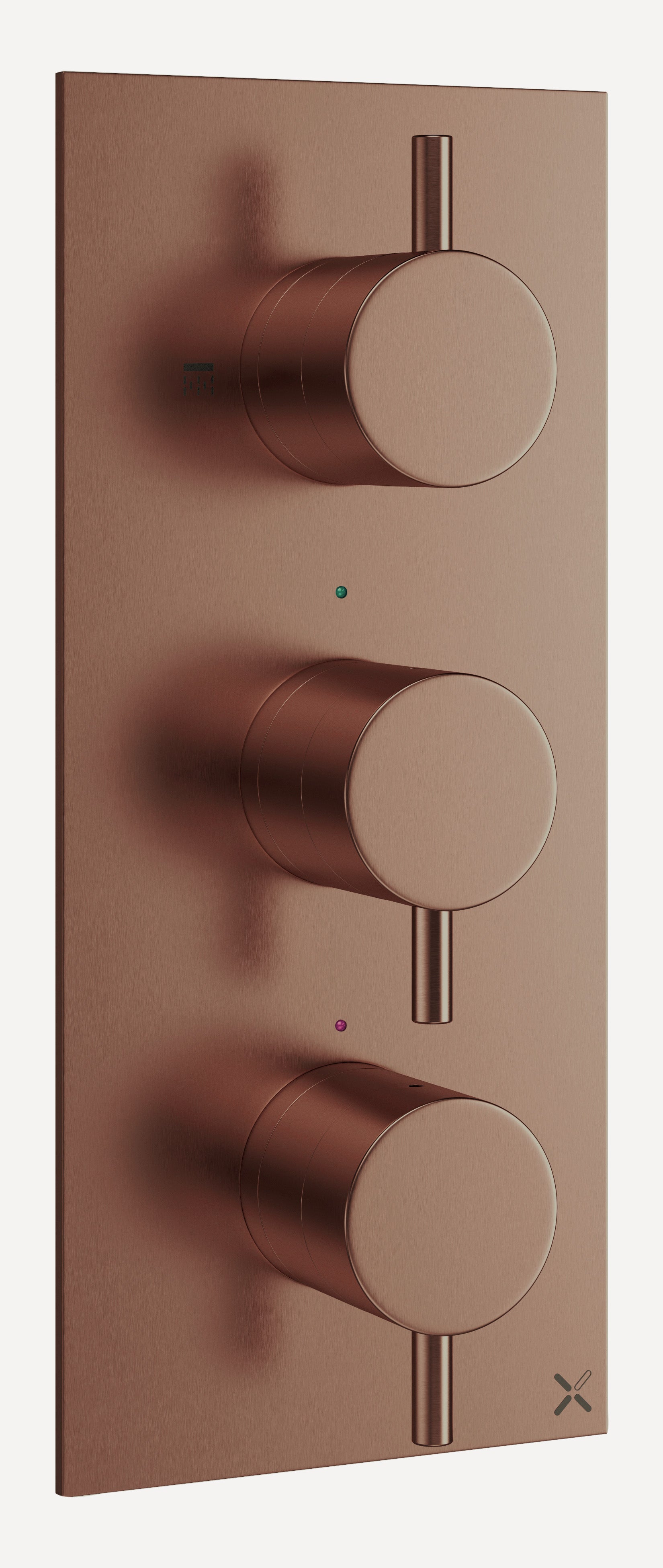 MPRO 3 Handle Shower Handset Etched Trimset Portrait