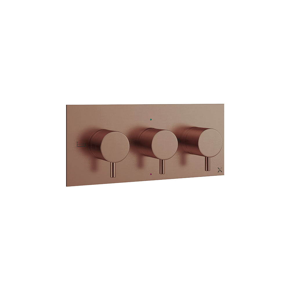 MPRO 3 Handle Shower Bath Handset Etched Trimset Landscape