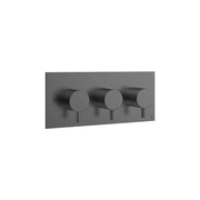 Crosswater MPRO 3 Outlet 3 Handle Concealed Thermostatic Shower Valve Landscape