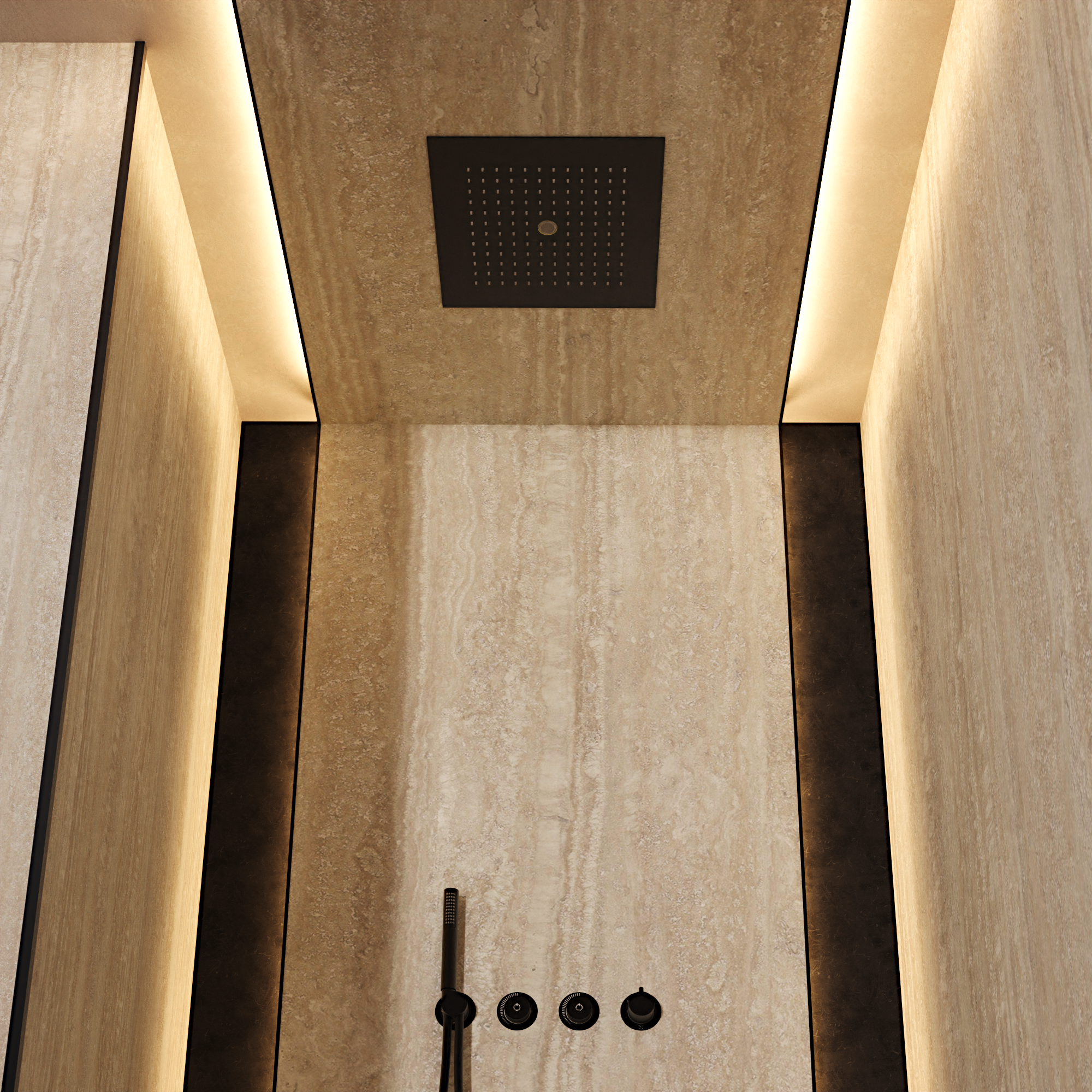 MPRO Stream 380 x 380 Recessed Shower Head