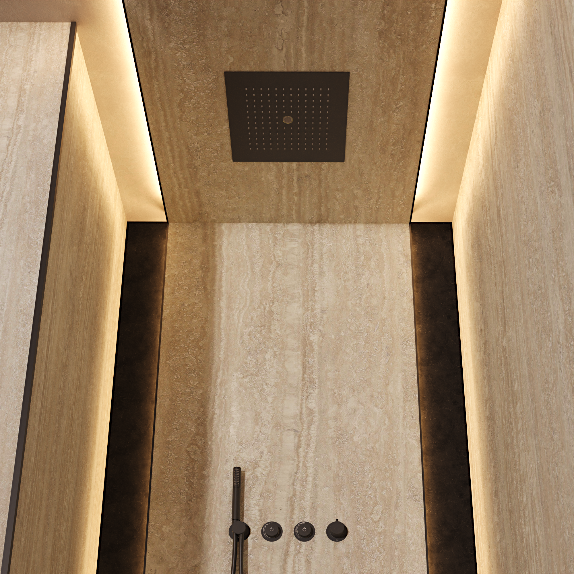 MPRO Stream 380 x 380 Recessed Shower Head