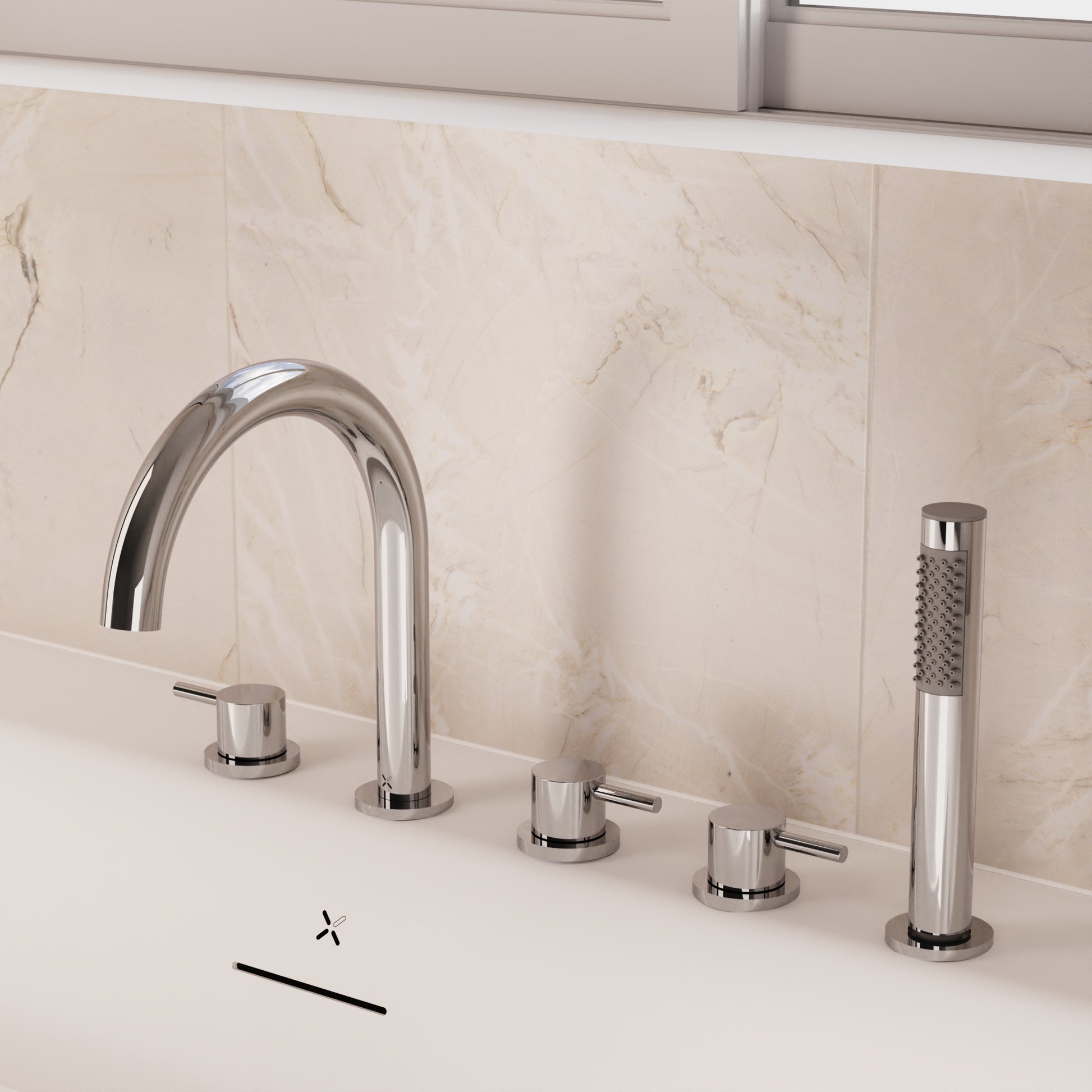 MPRO Bath 5 Hole Set