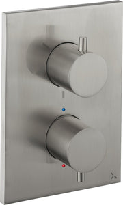 Crosswater MPRO Crossbox 3 Outlet Shower Valve & Trimset Brushed