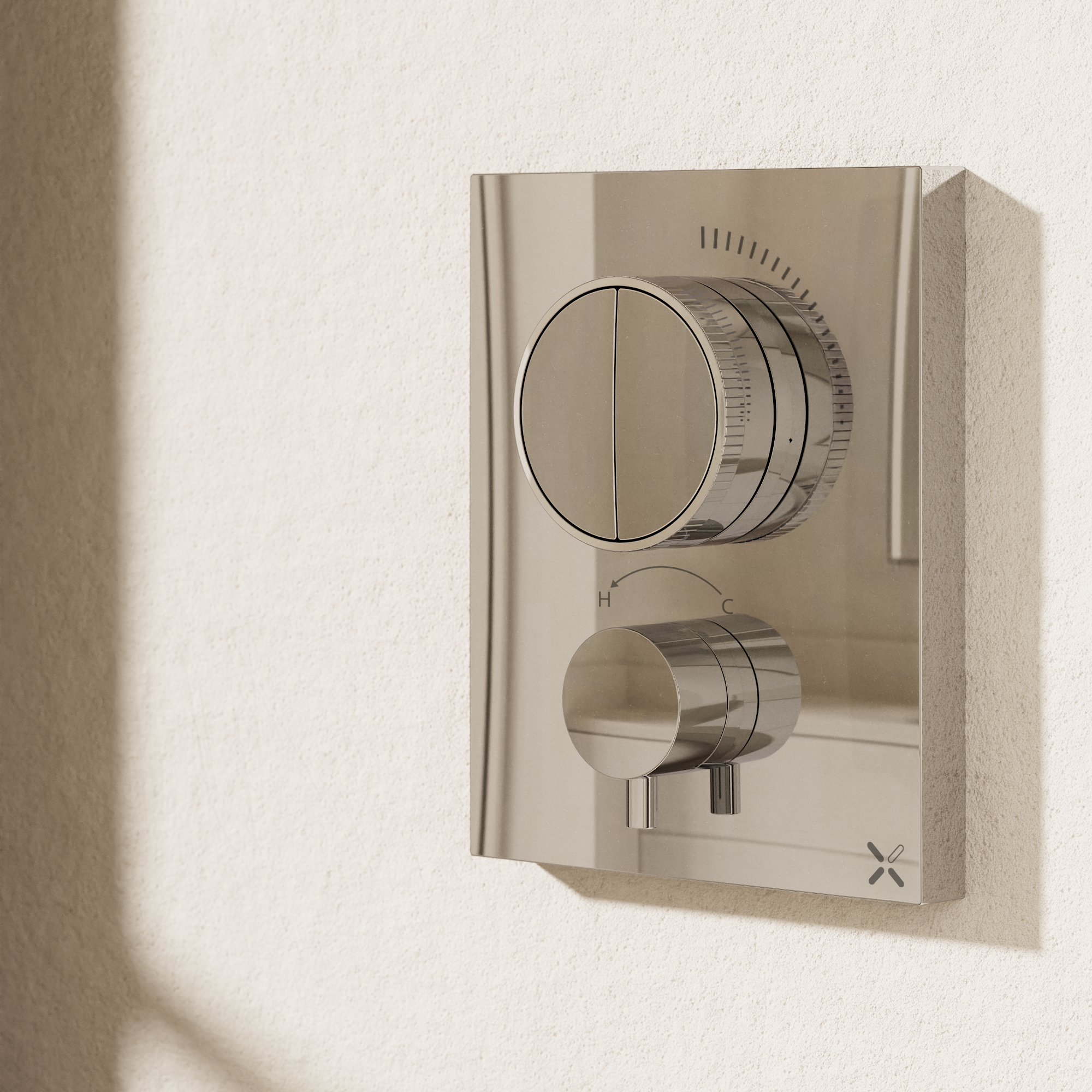 Crossbox Push MPRO 2 Outlet Trim & Levers