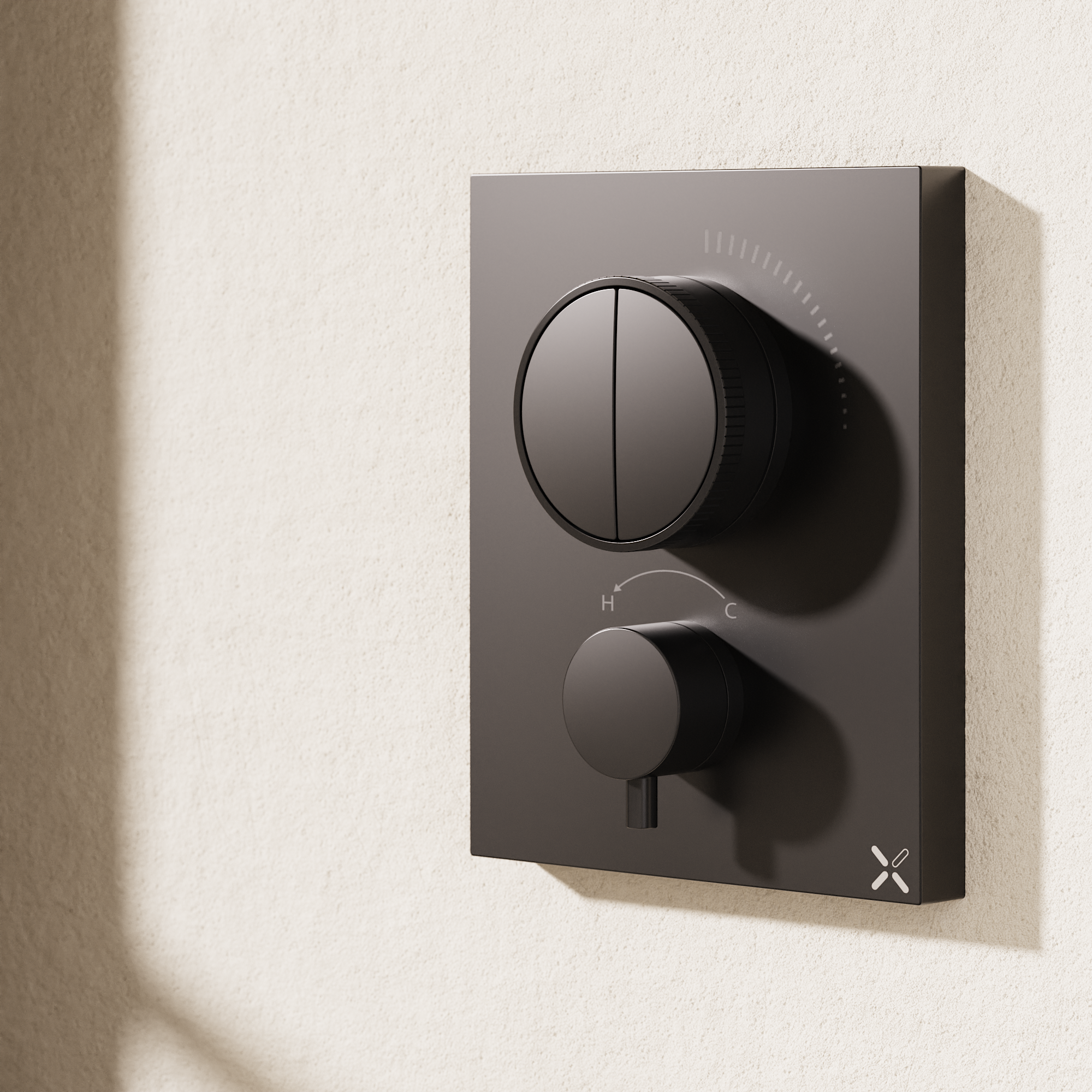 Crossbox Push MPRO 2 Outlet Trim & Levers