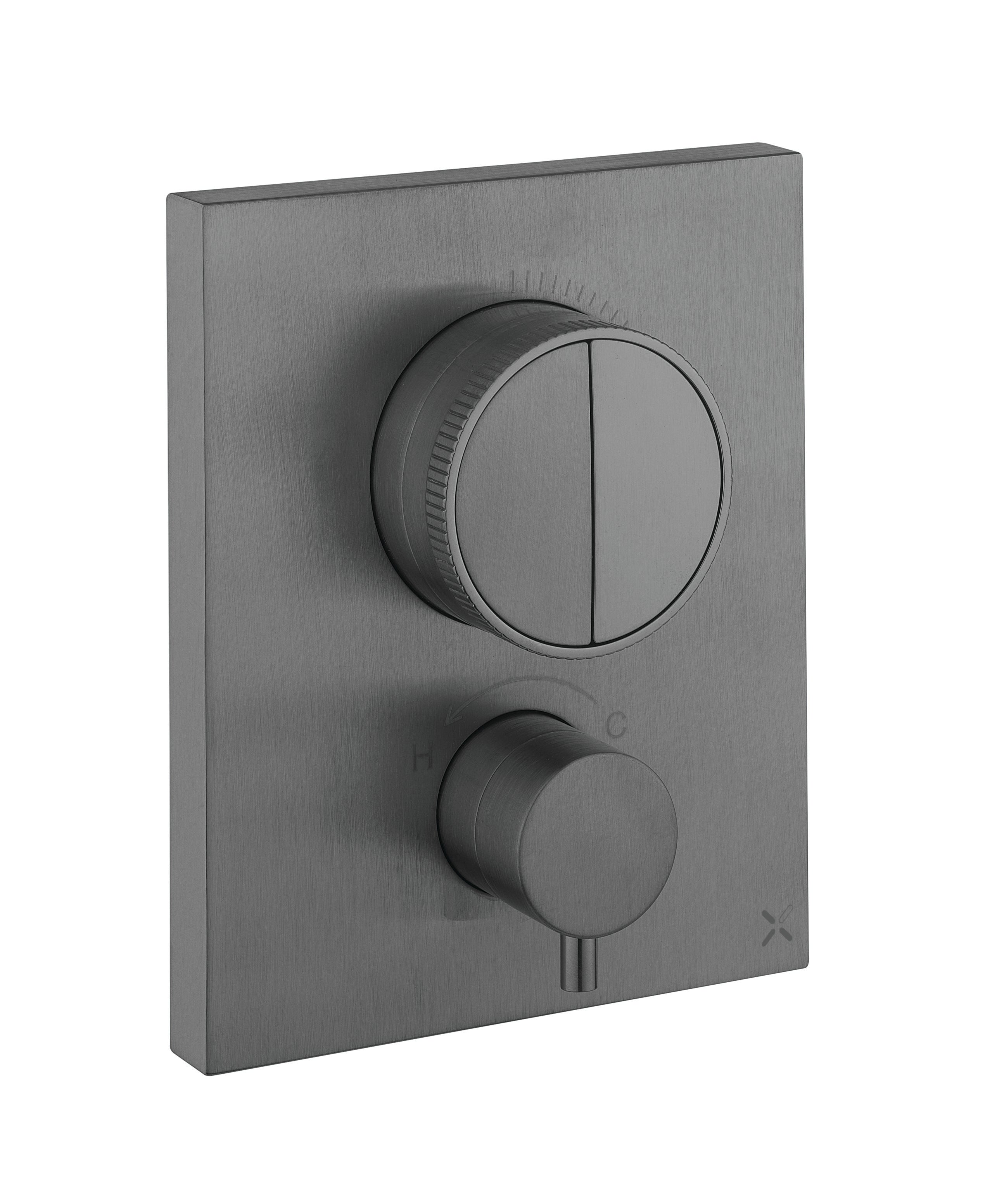 Crosswater MPRO Crossbox Push 2 Outlet Shower Valve & Trimset