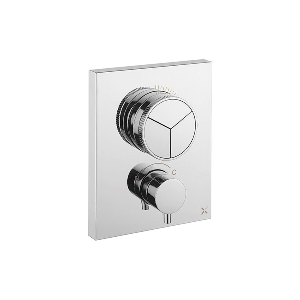 Crossbox Push MPRO 3 Outlet Trim & Levers