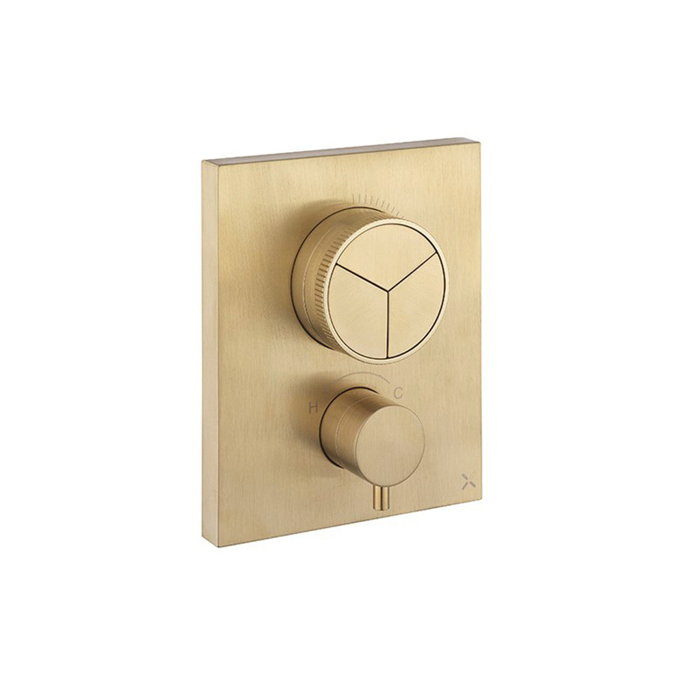 Crosswater MPRO Crossbox Push 3 Outlet Shower Valve & Trimset