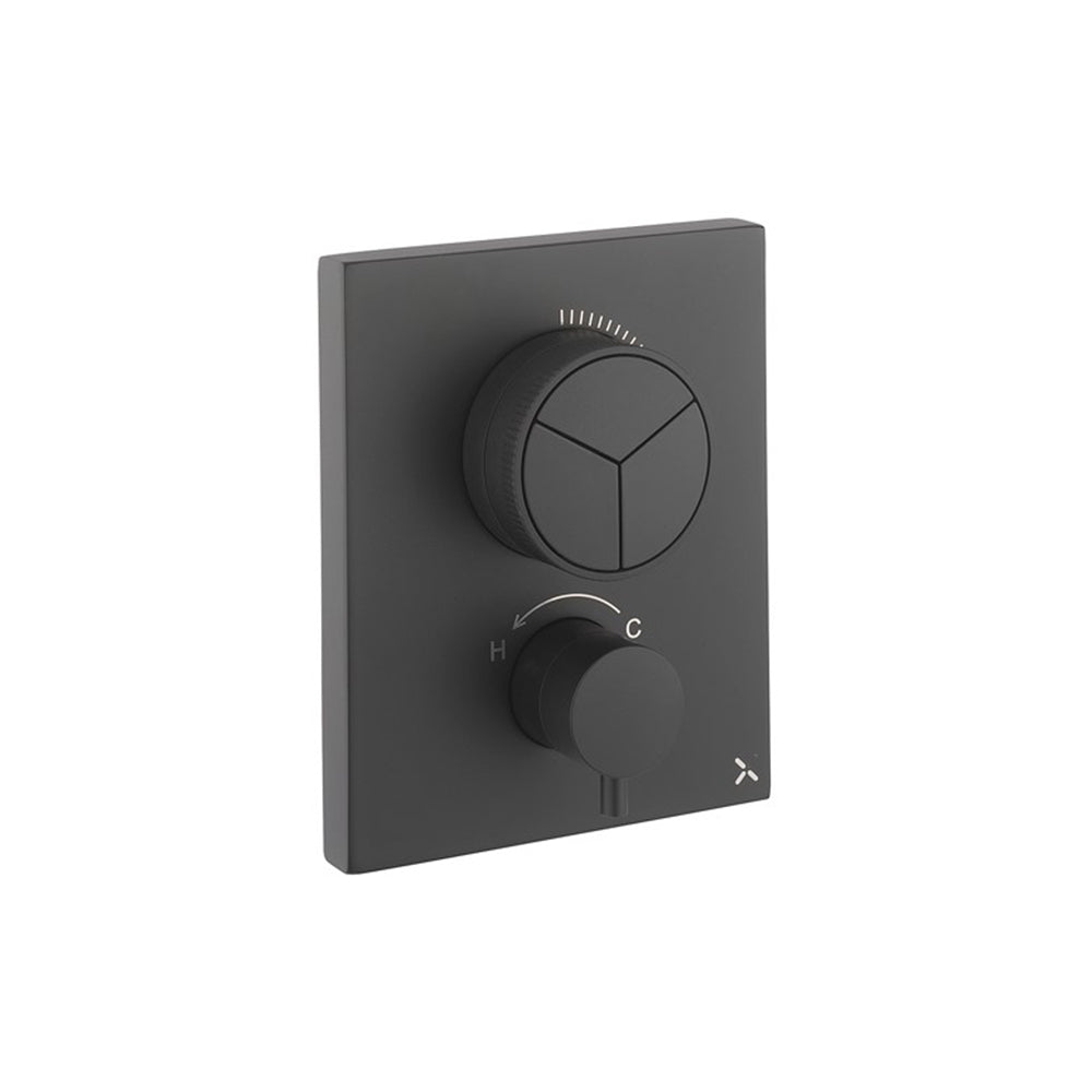 Crossbox Push MPRO 3 Outlet Trim & Levers