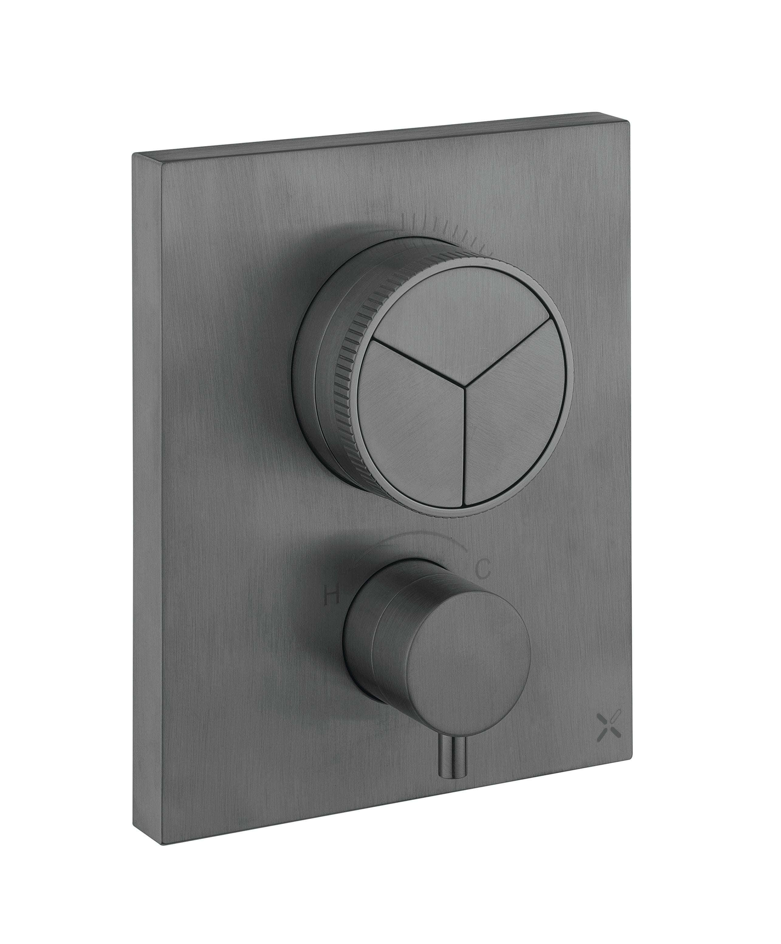 Crosswater MPRO Crossbox Push 3 Outlet Shower Valve & Trimset