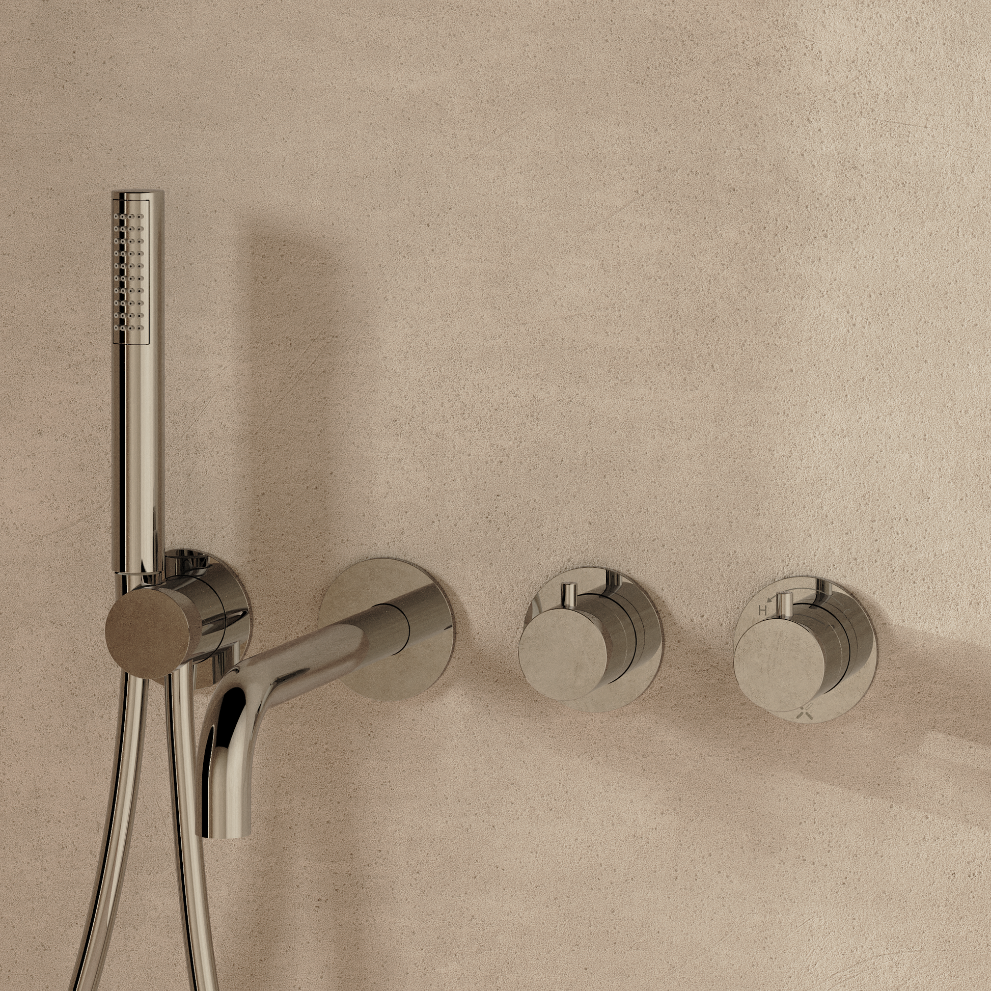 Module MPRO 2 Control Trimset With Bath Spout & Handshower