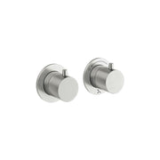 Crosswater MPRO Module 3 Outlet 2 Handle Shower Valve & Trimset Brushed