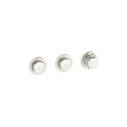 Crosswater Module MPRO Push 2 Outlet Shower Valve & Trimset Brushed