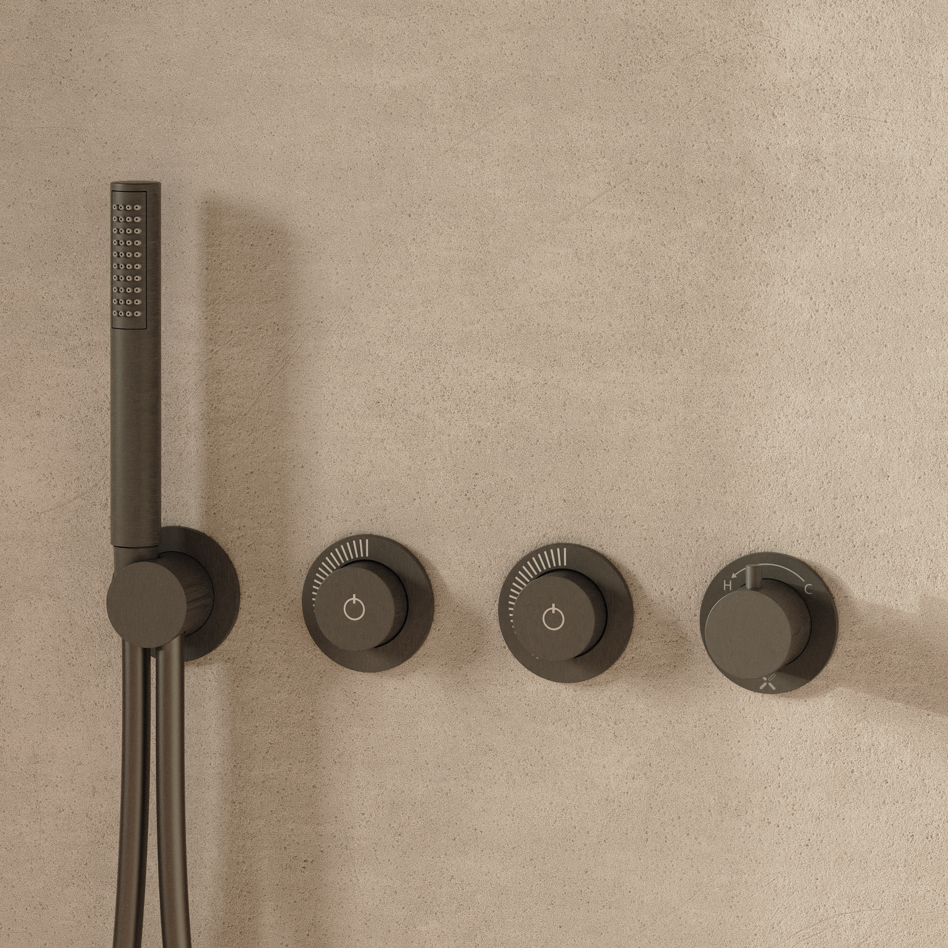 Module MRPO Push 2 Outlet Trimset with Handset