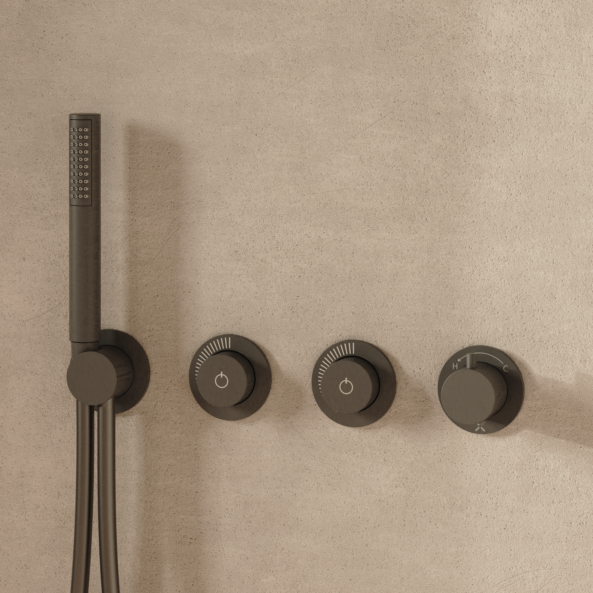 Module MRPO Push 2 Outlet Trimset with Handset