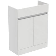 Eurovit+ 65cm semi countertop washbasin unit with 2 doors