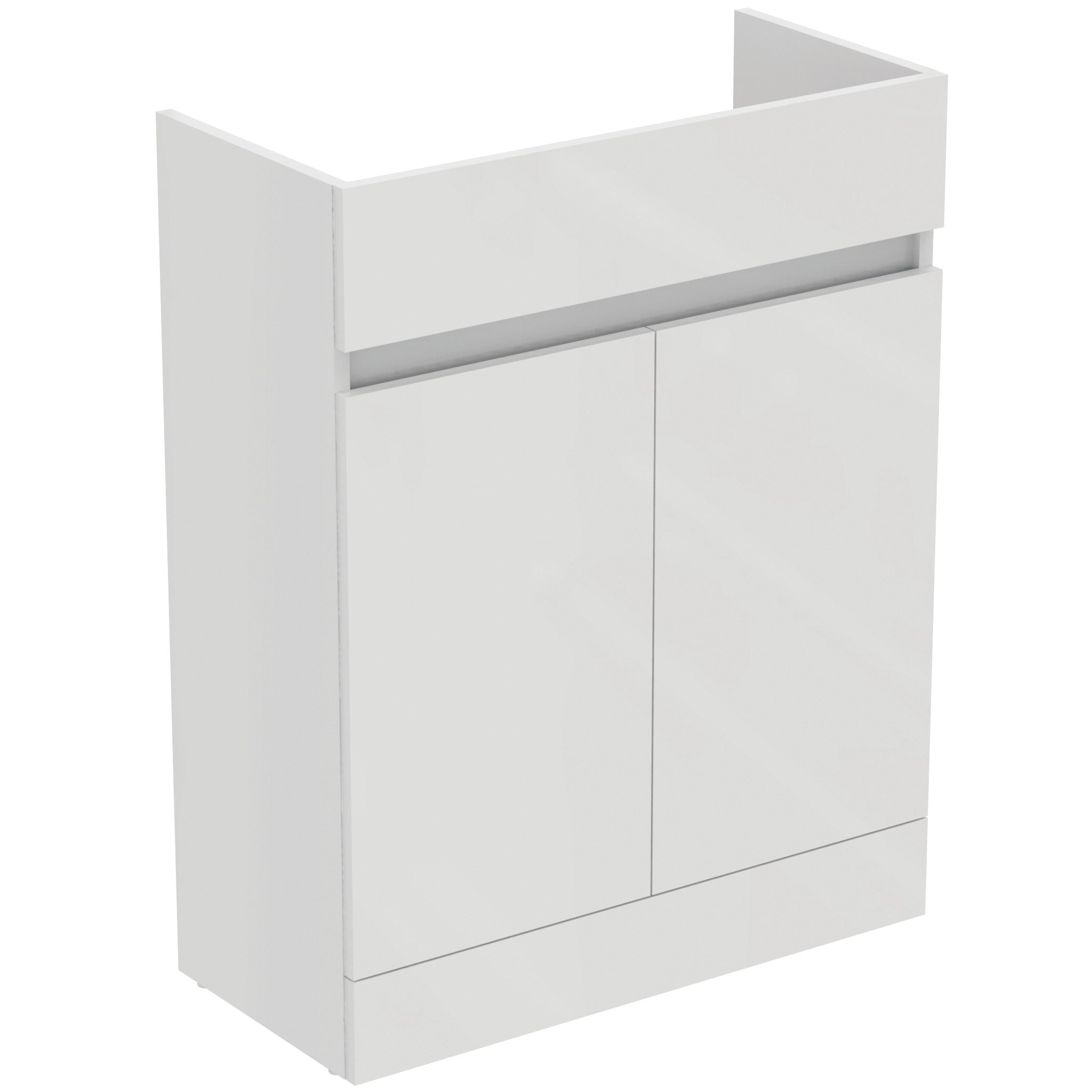 Eurovit+ 65cm semi countertop washbasin unit with 2 doors